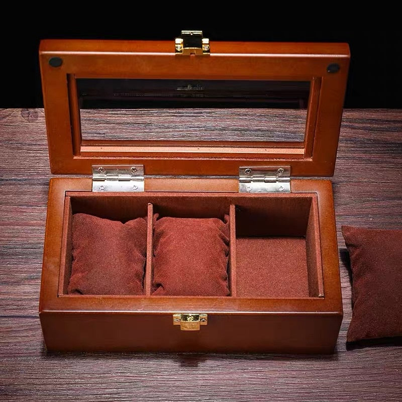 Elegant OBSYSS Wooden Watch Storage Box