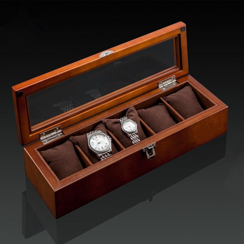 Elegant OBSYSS Wooden Watch Storage Box