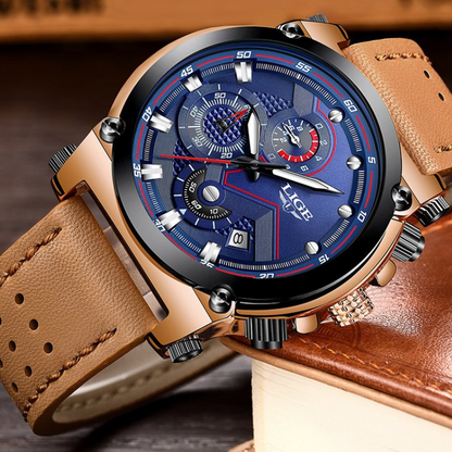 LIGE - Elegant Gold Watch