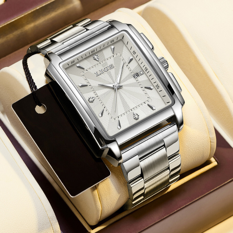 LIGE - Stylish Purple Watch