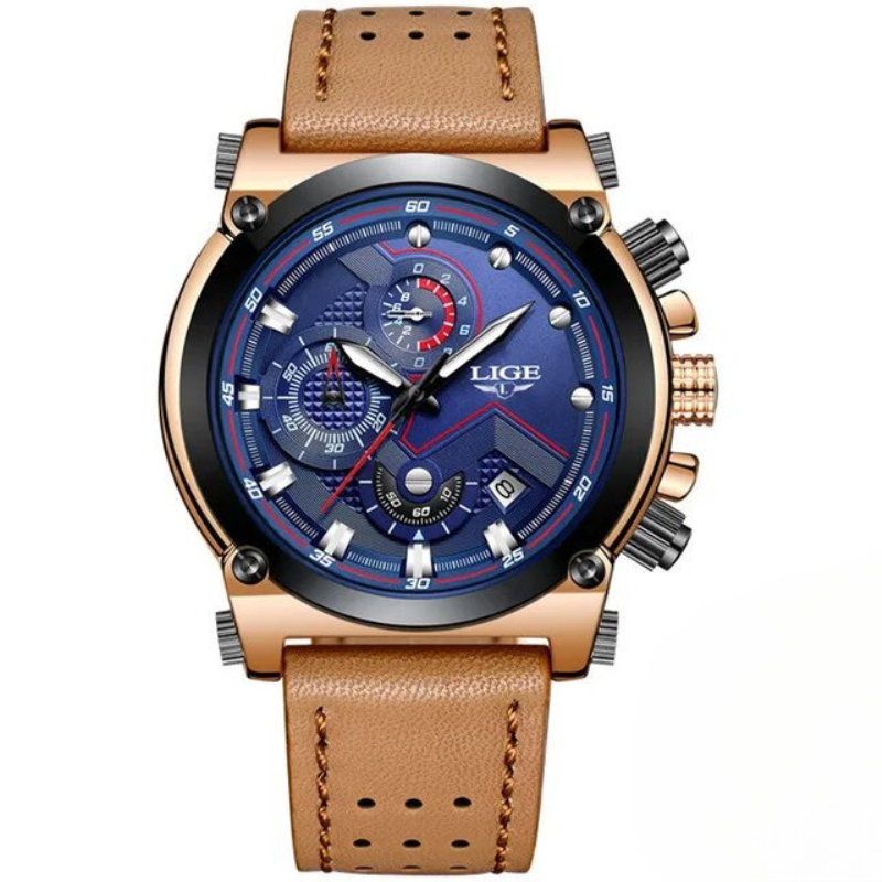 LIGE - Elegant Gold Watch