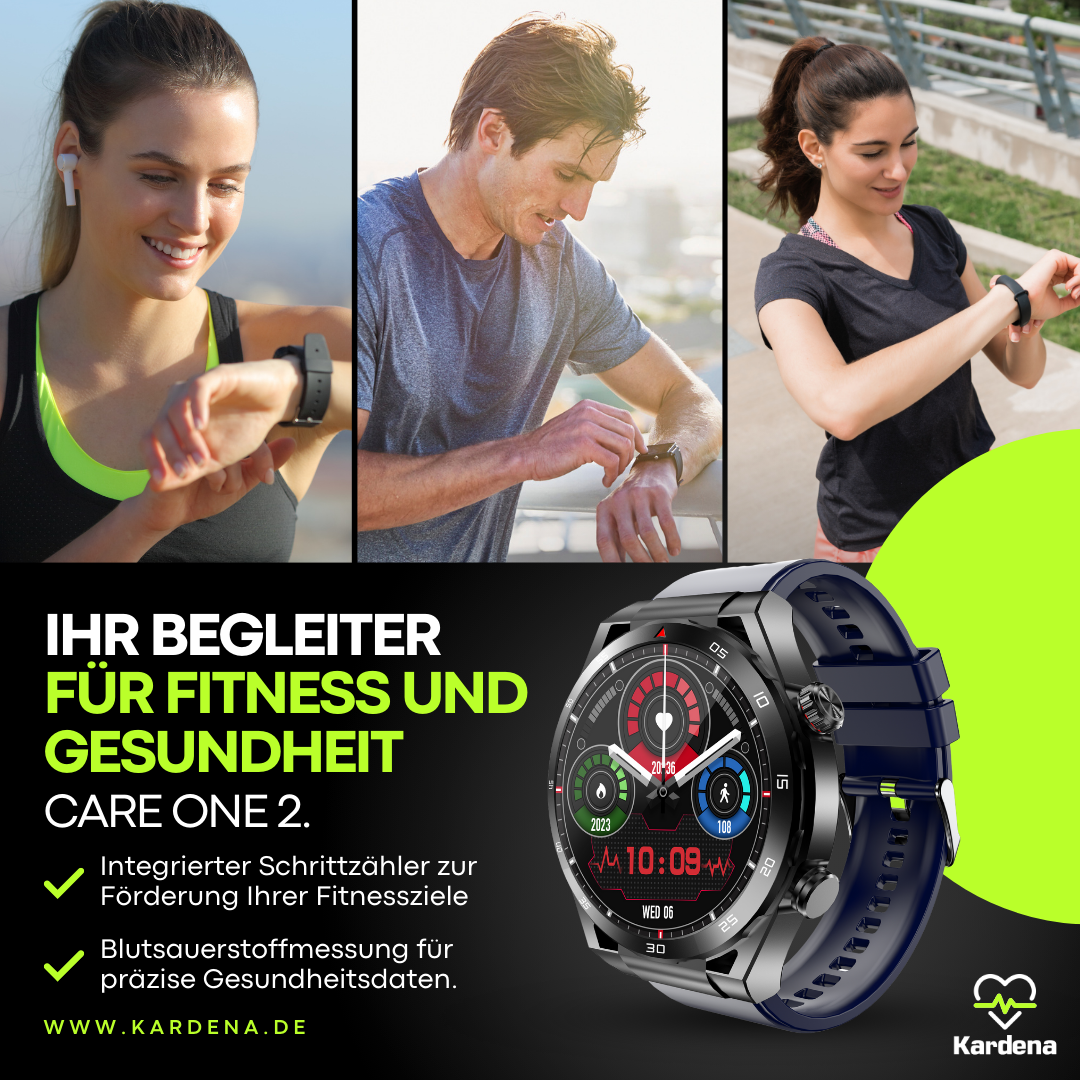 Kardena CARE One 2 - 2025 Premium Smartwatch with AI Assistance