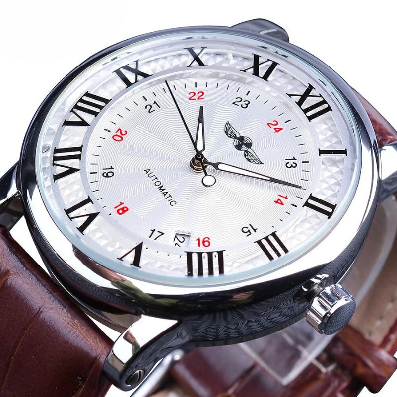 Fashionable Luxury Leather Fully Automatic Watch