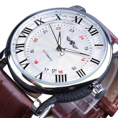 Fashionable Luxury Leather Fully Automatic Watch