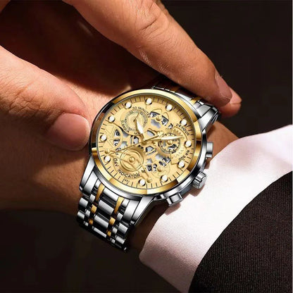 LIGE - Stylish Revolver Watch