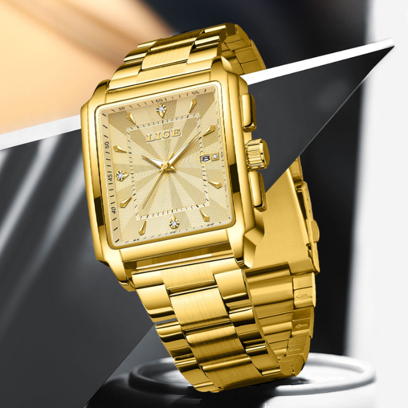 LIGE - Stylish Purple Watch