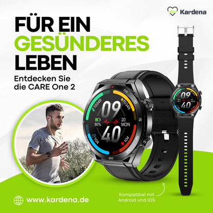 Kardena CARE One 2 - 2025 Premium Smartwatch with AI Assistance