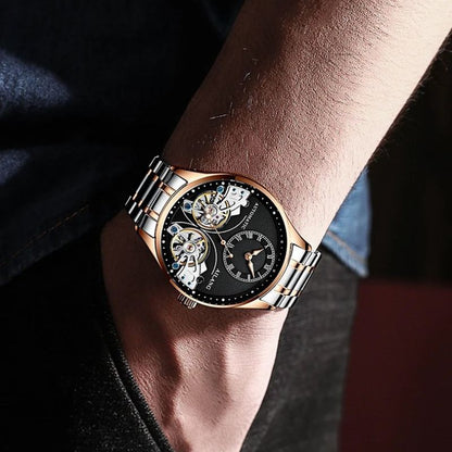 Double Tourbillon Illuminated Mechanical Watch