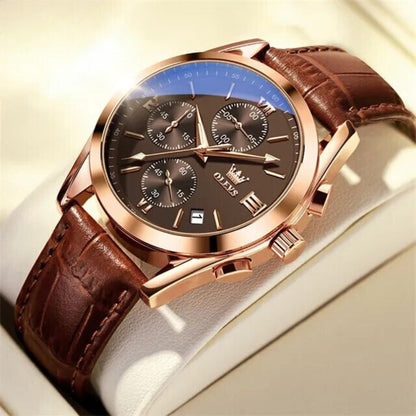 Luminous Quartz Chronograph Watch