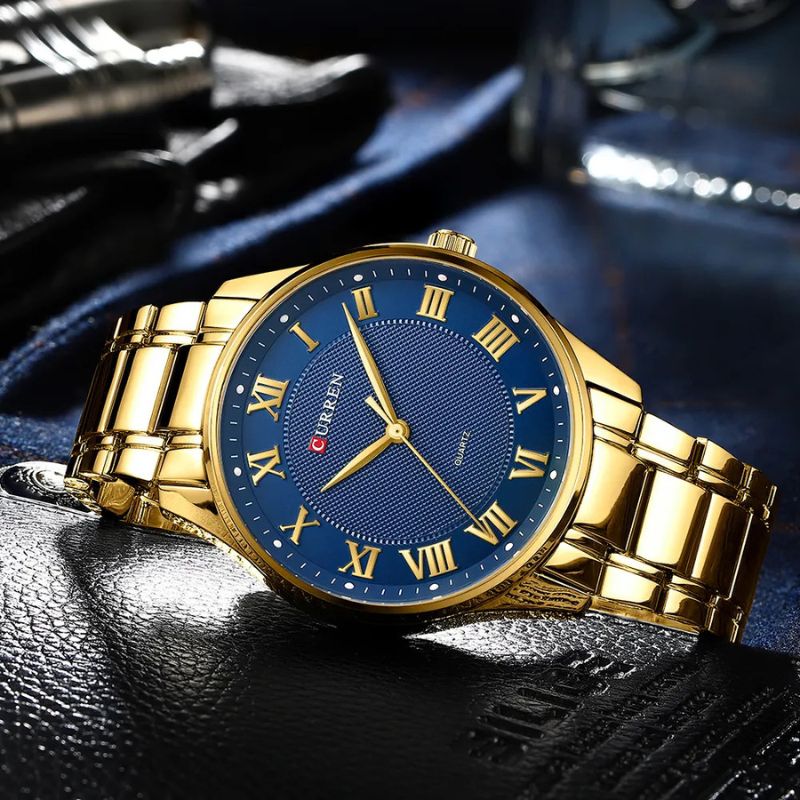 CURREN - Exquisite Sapphire Elegance