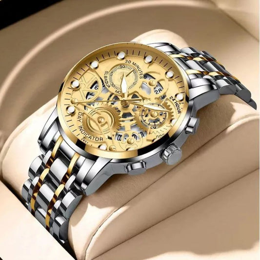 LIGE - Stylish Revolver Watch