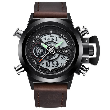 Dual Time Mode Chronograph Watch