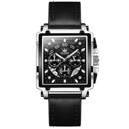 Square Dial Chronograph Watch