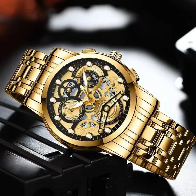 LIGE - Stylish Revolver Watch