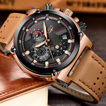 LIGE - Elegant Gold Watch