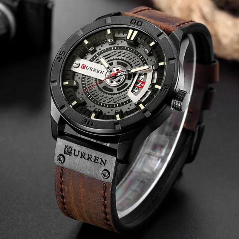 Sporty Military Men's Watch with Quartz