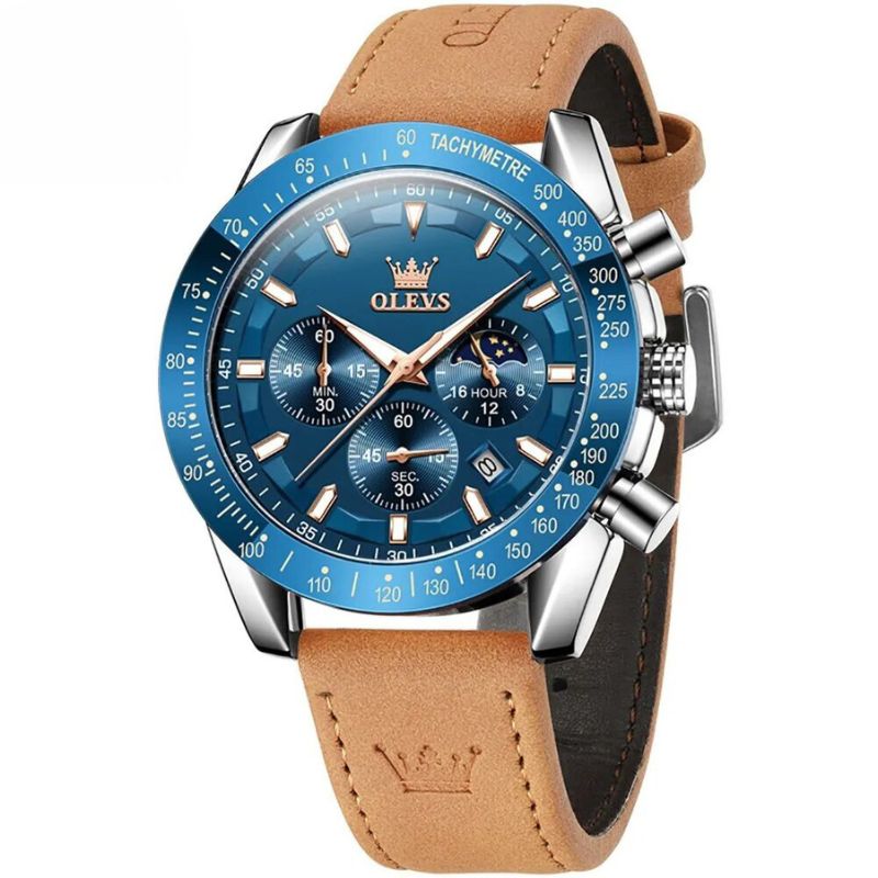 OLEVS - Elegant Gold-Plated Timepiece