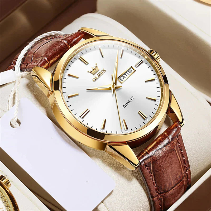 Luxurious Business Leather Watch
