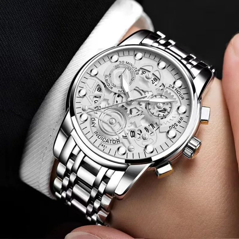 LIGE - Stylish Revolver Watch