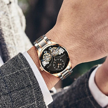 Double Tourbillon Illuminated Mechanical Watch