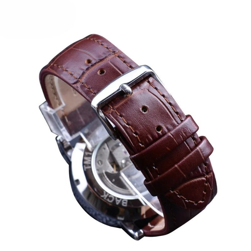 Fashionable Luxury Leather Fully Automatic Watch