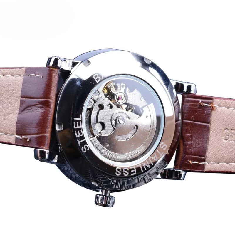 Fashionable Luxury Leather Fully Automatic Watch