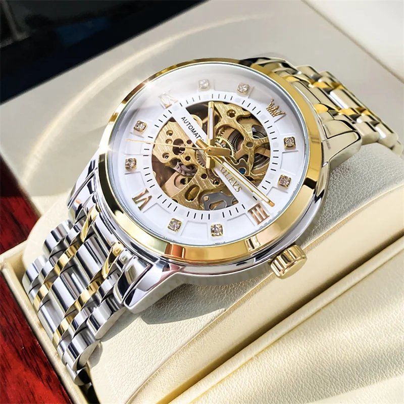 OLEVS - Exquisite Skeleton Design Watch