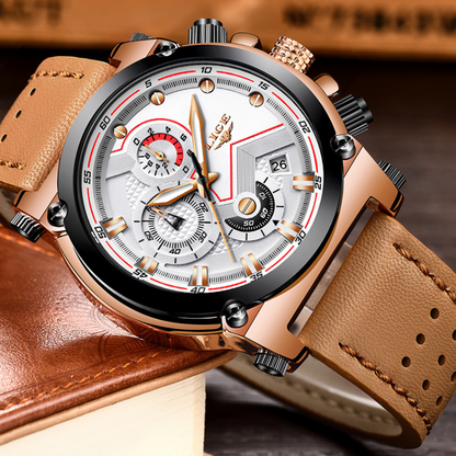 LIGE - Elegant Gold Watch