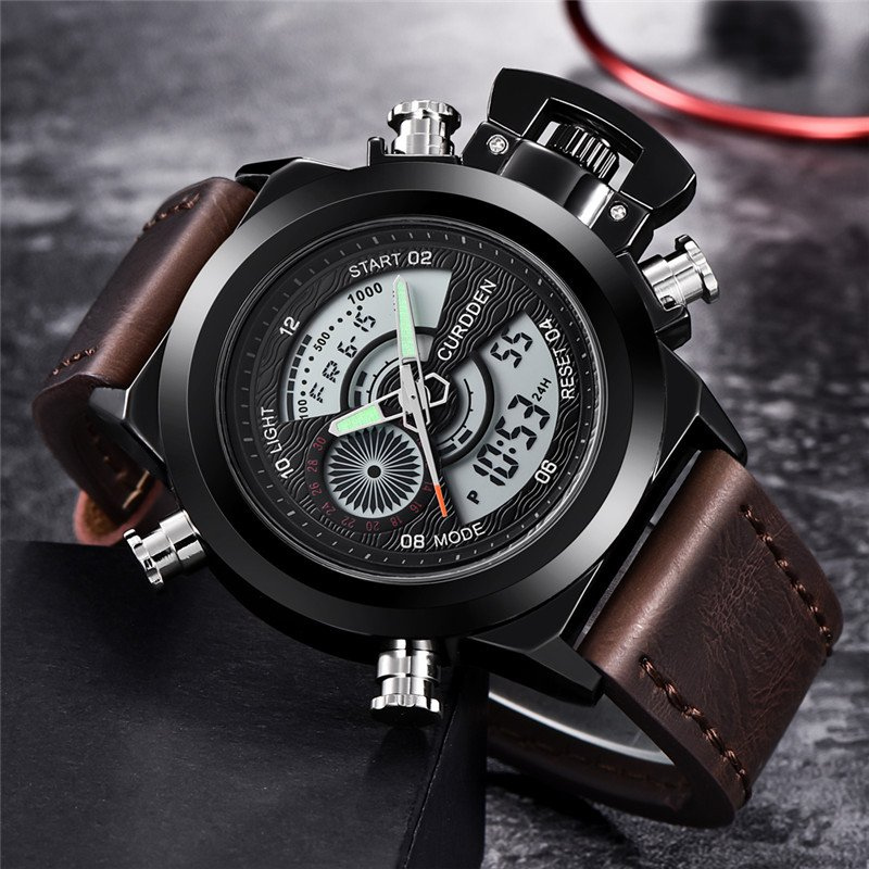 Dual Time Mode Chronograph Watch