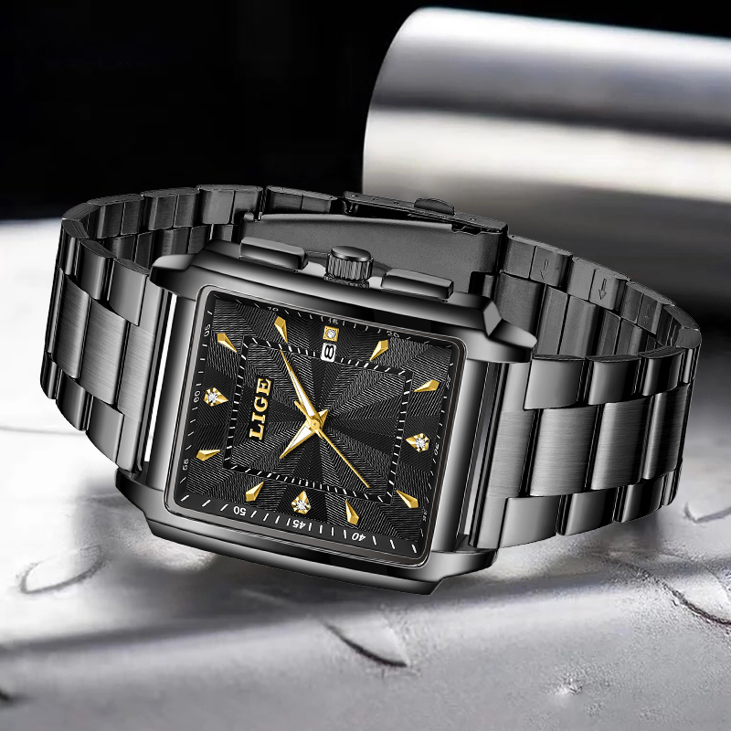 LIGE - Stylish Purple Watch