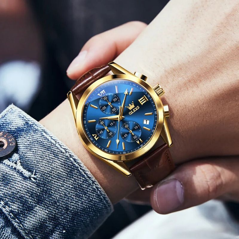 Luminous Quartz Chronograph Watch