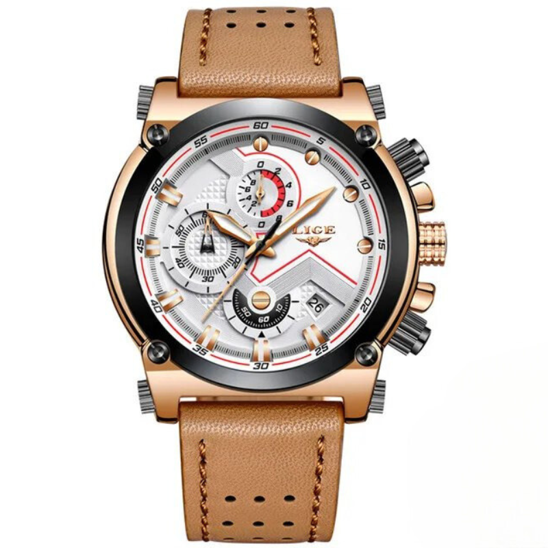 LIGE - Elegant Gold Watch