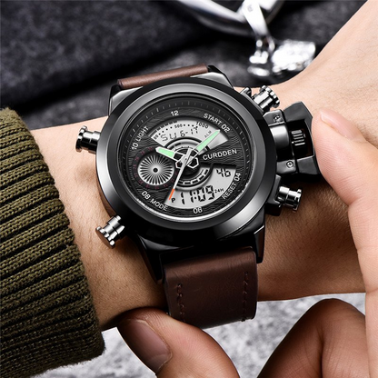 Dual Time Mode Chronograph Watch