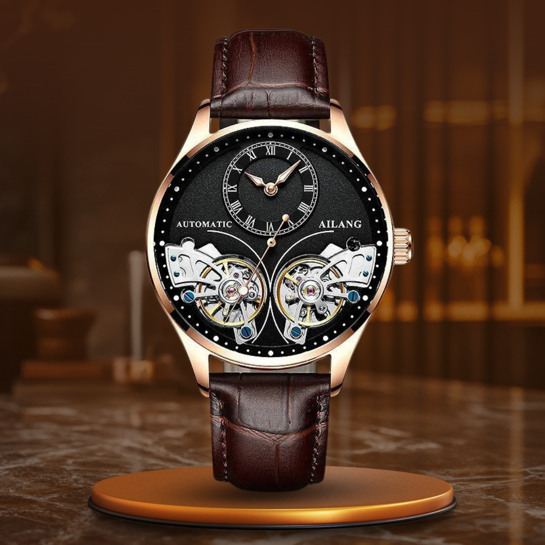 Double Tourbillon Illuminated Mechanical Watch