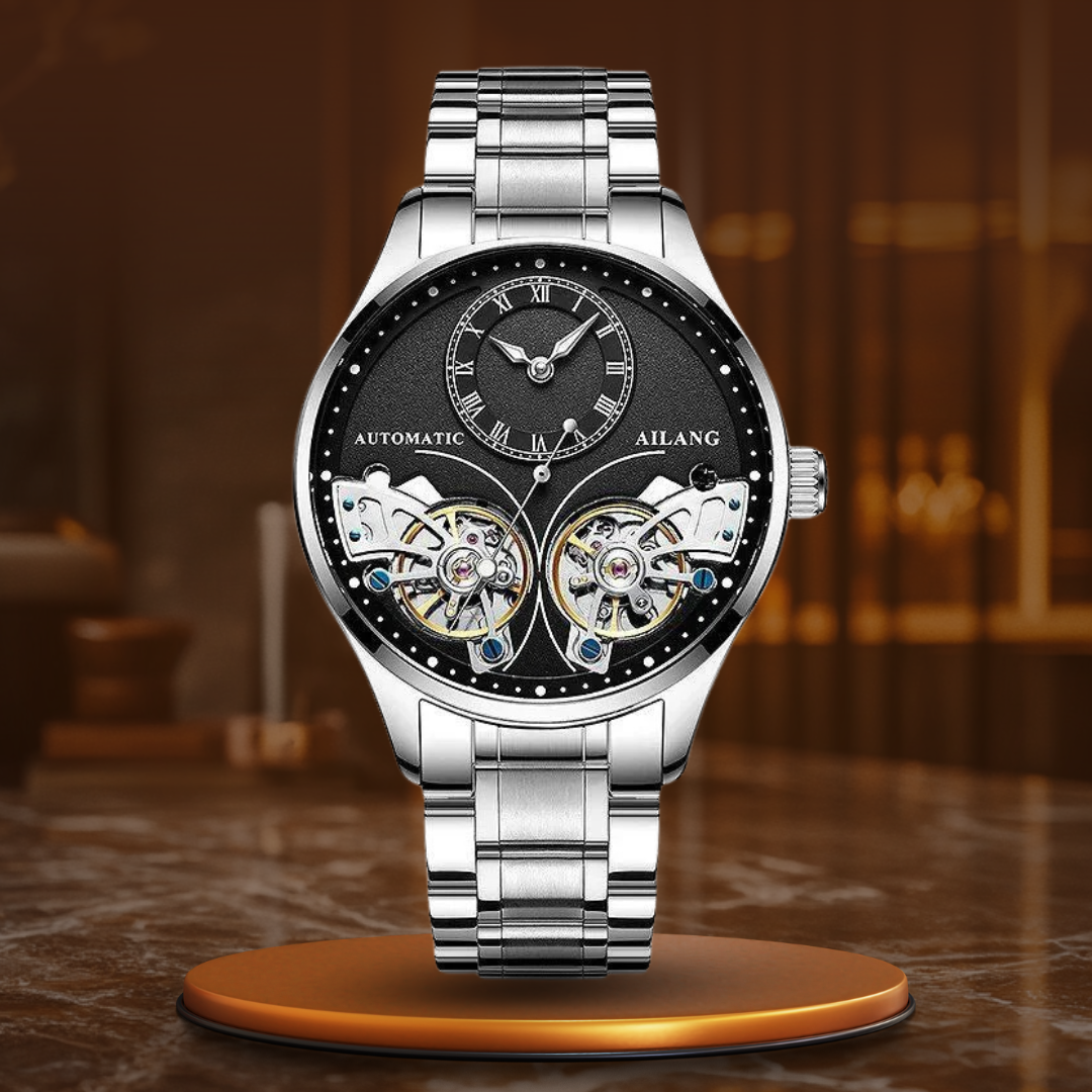 Double Tourbillon Illuminated Mechanical Watch