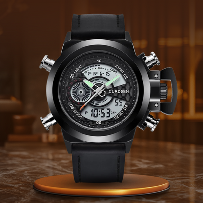 Dual Time Mode Chronograph Watch