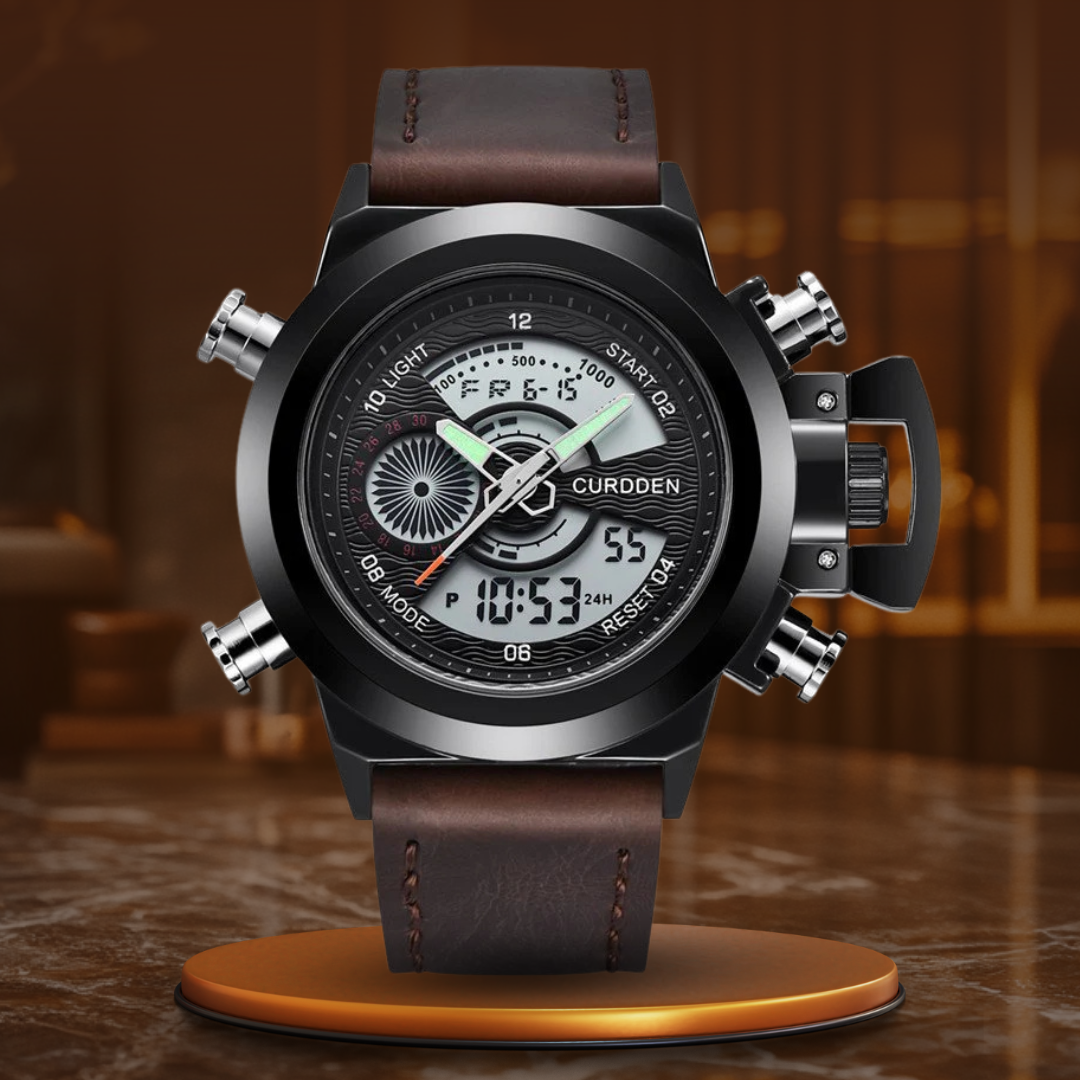 Dual Time Mode Chronograph Watch