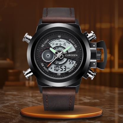 Dual Time Mode Chronograph Watch