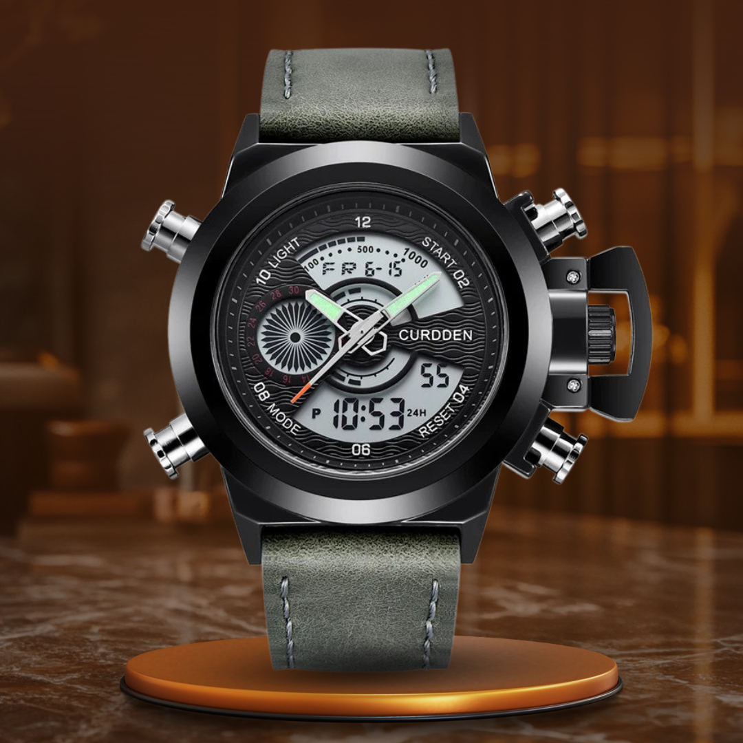 Dual Time Mode Chronograph Watch