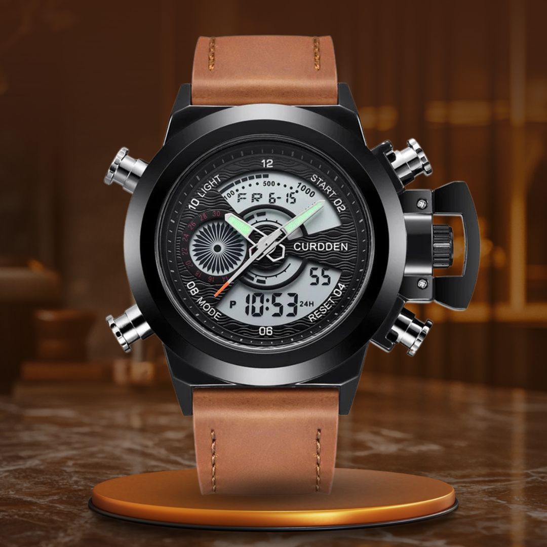 Dual Time Mode Chronograph Watch
