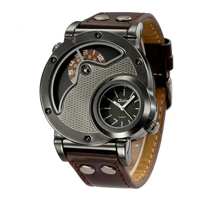 Luxurious Dual-Time Quartz Watch