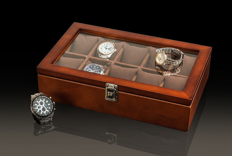 Elegant OBSYSS Wooden Watch Storage Box