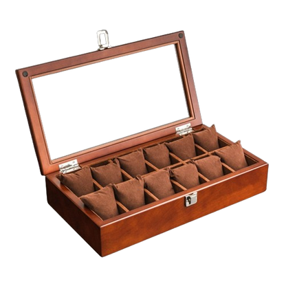Elegant OBSYSS Wooden Watch Storage Box