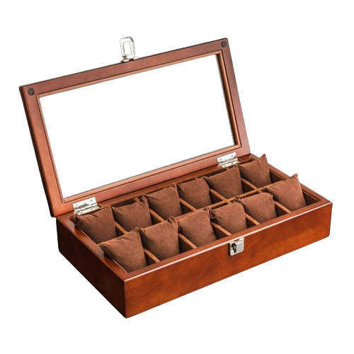 Elegant OBSYSS Wooden Watch Storage Box