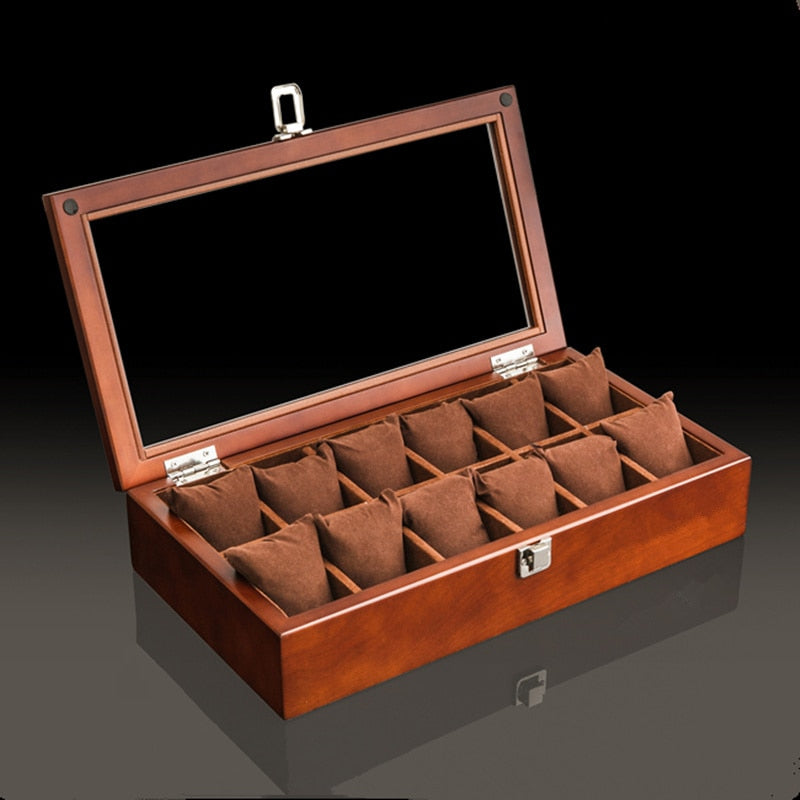 Elegant OBSYSS Wooden Watch Storage Box