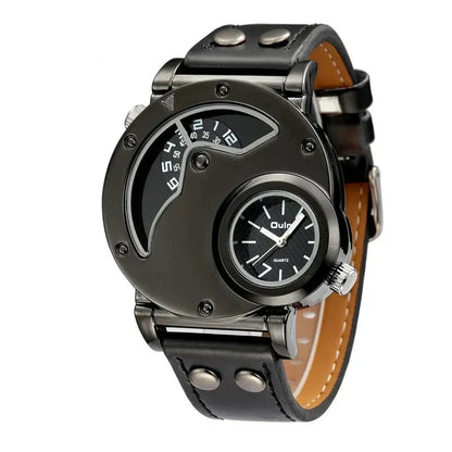 Luxurious Dual-Time Quartz Watch