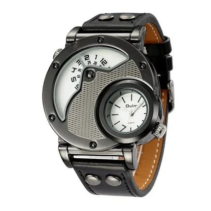Luxurious Dual-Time Quartz Watch