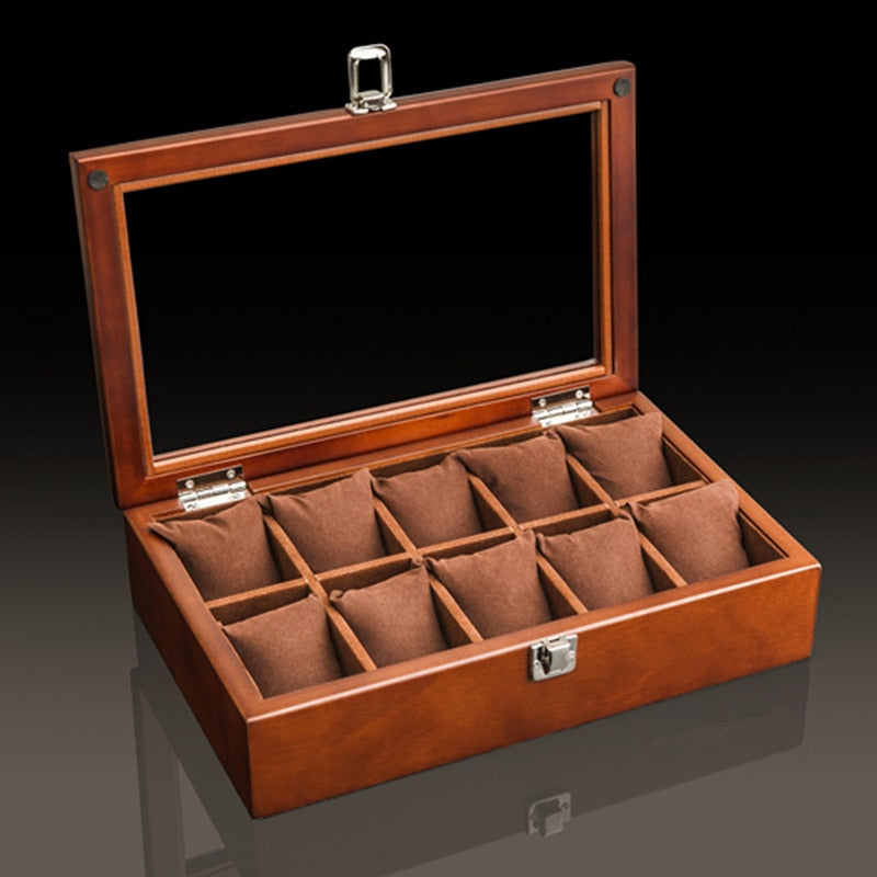 Elegant OBSYSS Wooden Watch Storage Box