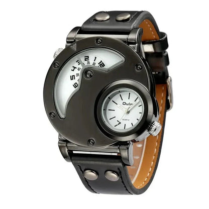 Luxurious Dual-Time Quartz Watch