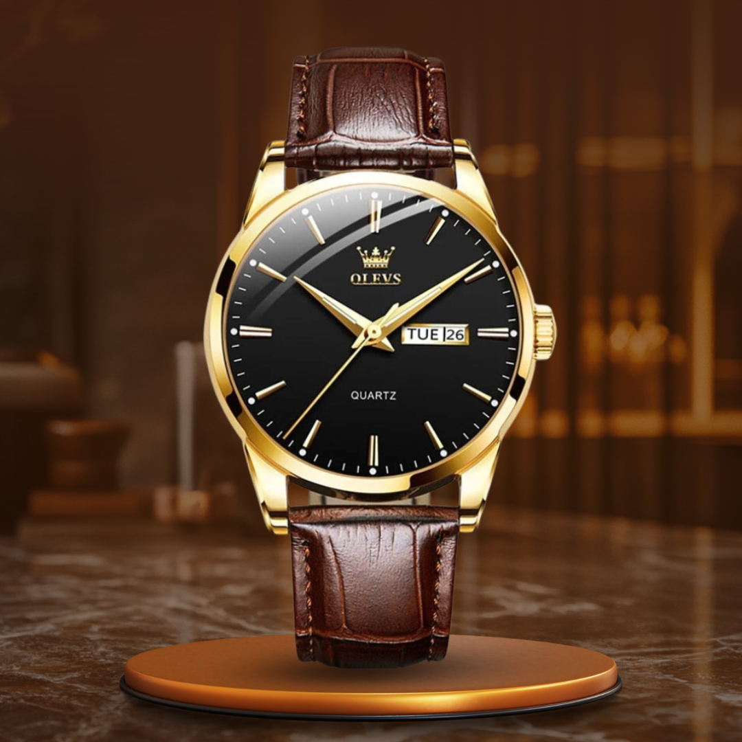 Luxurious Business Leather Watch